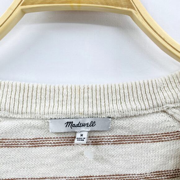 Madewell striped button sweater top - Picture 3 of 6